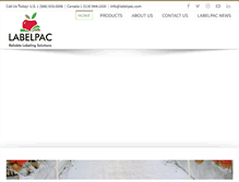 Tablet Screenshot of labelpac.com
